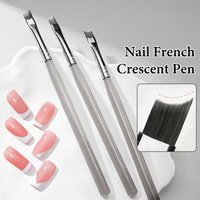 **1PCS French Plaid Nail Art Brushes Line Grid Pattern Drawing Pen For DIY UV Gel Extension Painting Supplies