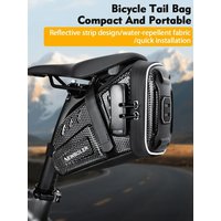 AliExpress NEWBOLER 2.5L Bicycle Bag Large Capacity Bike Seat Bag Back Seat Pouch Reflective Bicycle Saddle Bag EVA for Mountain Road Bikes
