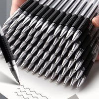 35/25pcs Gel Pen Set School Supplies Black Blue Red Ink Color 0.5mm Ballpoint Pen PenWriting Tool School OfficeStationery