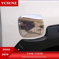 ABS Gas Tank Cover For For Toyota Hilux Vigo 2005 2006 2007 2008 2009 2010 2011 2012 2013 2014 double cabin Car Accessories