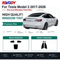 Premium Pre-Cut Window Tint For Tesla Model 3 2017-2026 Front & Rear Windows UV Heat Rejection Privacy Film