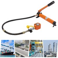 10T Hydraulic Ram Cylinder Jack with Manual Hydraulic Pump Lifting Jack Set 350cc CP-180 Hydraulic Hand Pump