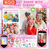 Kids Camera Toys Phone Kids Smart Phone With Games Music Player 32GB Card Girl Boy Learning Toys Christmas Birthday Gifts.