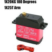 20KG 25KG 30KG Waterproof Servo 180 Degree 270 Degree Large Torque Digital Servo Metal Gears 25T Servo Arm For RC Car Truck
