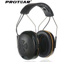 PROTEAR Bluetooth 5.3 Hearing Protection NRR 25dB Noise-canceling Rechargeable Safety Earmuffs Wireless Over-ear Headphones
