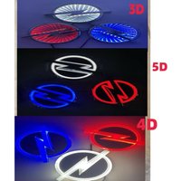 2026 Hot-Selling FOR 13.3x10.1cm 3D/4D/5D Car Emblem Light for Opel Antara – 5D Illuminated LED Rear Tail Car Emblem Light