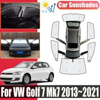 For Volkswagen VW Golf 7 Mk7 2013 2014 2015~2021 Front Rear Side Sunscreen Shades Anti-UV Visors Privacy Blocks Car Accessories
