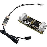 1PCS DC 5-8.4V Tailpipe LED Light 5mm Lamp Beads 25.8x10.3x4.5mm Controller with Signal Cable DIY Accessories for RC Car Model
