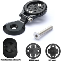 AliExpress NONE Adjustable Bike Stem Phone Mount Adapter, Aluminum Bracket Compatible with Garmin/Wahoo/BRT, with Adhesive Back Pad & Inserts