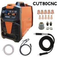 CNC Non-HF Pilot Arc CUT80 CNC iYeah Plasma Cutter 220V/380V 80A Maschine Mit PT80/PTM80 gerader Brenner einfacher Ausschnitt 35mm