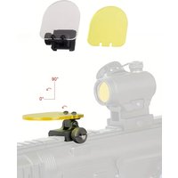 Lens Protector for Red Dot Sights,With 2 Glasses, Transparent Round Foldable Cover Holographic Scope Sight,Toy Gun Accessories