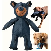 Unbreakable Extreme Bear Toy For Dogs Chewer Indestructible Plush Dog Squeaking Toy Durable Tough Heavy-duty Chew Dog Toys