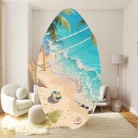 Summer Beach Skimboard Wooden Body Board with Safe Edges for Kids Teens Water Activities