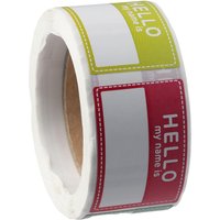 Multi Purpose Hello My Name is Name Tag Blank Self-Adhesive Name Stickers 200 Pcs 8 Colors Name Labels Party