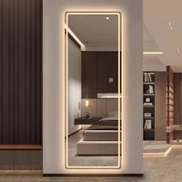 Customized Full-body Mirror Decorative Mirror Fitting Room Cloakroom Household Wall-mounted Luminous Smart Full-length Mirror