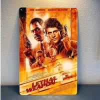 Lethal Weapon Mel Movie Metal Poster Tin Sign 20x30cm-aluminum