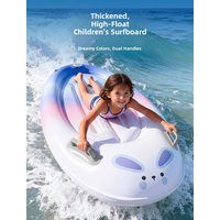 Inflatable Thickened Surfboard for Children Swimming Water Slide Board with Handle Kids Aquatic Play Equipment Leisure Sports