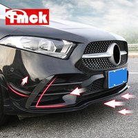 For Mercedes Benz A Class W177 V177 A180 A200 A220 A250 AMG A35 2019-2023 Car Front Bumper Splitter Spoiler Fog Lamp Cover Trim