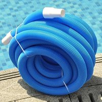 Swimming Pool Cleaning Tool Multi-functional Blue Pool Suction Hose, Threaded, 9-15 Meters