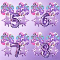 19pcs Kpop Boy&Girl Children's Birthday Party Decoration Balloons Set Number Digit 1-9 Balloon Set Baby Shower Party Supplies