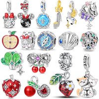 2026 New in Fruit Strawberry 925 Silver Charms Beads Fits Womens Original Charms 3mm Bracelet Necklace DIY Fine Jewelry Gifts