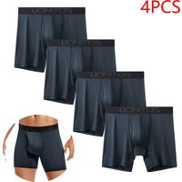 4pcs Front opening underpants men brand Boxers man sexy boxer shorts Men's panties gift underwear for mens calecon