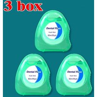 1/2/3/4/5/6Pc 50m/Box Dental Floss Toothpicks Mint Superfine High Tensile Strength Wax Oral Hygiene Teeth Cleaning Teeth Flosser