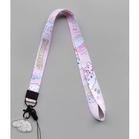 Cute Sanrio Characters Cosplay Accessories Cartoon Neck Strap Lanyard with Phone Strap and Card Holder