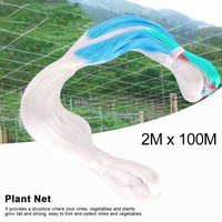 2MX100M Garden Plant Climbing Net Trellis Netting Mesh Vine Landing Weaving Grow Frame For Vegetable Flower Cucumber Climb