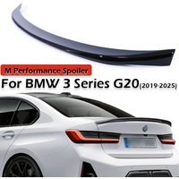 Tylny spojler bagażnika w stylu M Performance do BMW serii 3 G20, karbonowy spojler na tylny zderzak MP Refting 2020+, czarny połysk