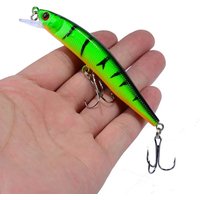 1/2pcs Floating Minnow Fishing Lure 3D Eyes Crankbait Wobblers Artificial Plastic Hard Bait Bass Pike Jerkbait Fishing Tackle