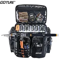 53*29*38.5cm Water Proof Oxford cloth Fishing Bag Outdoor Camping Backpack Large Capacity Multi-Purpose Fishing Tackle Bag