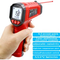 TS600 Infrared Non-Contact HYTAIS Thermometer Handheld Industrial High-Precision Electronic Temperature Gauge TS380