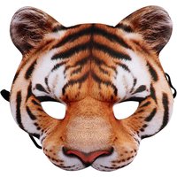 Fashion 3d Animal Mask Tiger Mask Women Men Half Face Halloween Mask Animal Party Masquerade Fancy Dress Costume Props