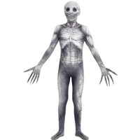 Halloween Cosplay Costume Skeleton Jumpsuit Monster Bodysuit Adult Kids Horror Style Cosplay Garment