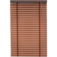 Factory Supply 95% Blackout Easy To Clean Waterproof Operate Smooth Manual Wand Control Faux Venetian Wooden Blinds for Windows