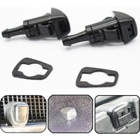Pair Front Windscreen Wiper Blade Washer Nozzle Jet Fluid Jets Nozzles 86636FG051 For Subaru Impreza WRX STI 2008 - 2014 Rubber