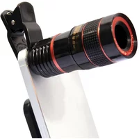 Lens Universal Clip 8x Zoom Phone Camera Telephoto Lens Monocular Telescope Phone Universal Optical Telescope Lens For iPhone