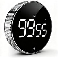 Magnetic Kitchen Timer Digital & Mechanical Rotary Countdown Timer Manual Loud Alarm Stopwatch Multifunctional Timer