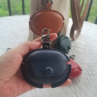 for Soundpeats Air4 Pro Leather Case Eco-Friendly Protective Cover for Earphones Shockproof Natural Material