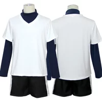 Stock Killua Zoldyck Cosplay Costume Hunter Hantaa Kirua Zaoldyeck T shirt Full Set Wig Halloween Xmas New