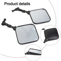 2Pcs/Pair Motorcycle Rearview Mirror Scooter Motocross Rearview Mirrors Back Side Convex Mirror For Suzuki DR 200 250 DR350