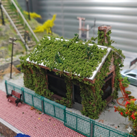 DIY Miniature Shrubs Bushes Foliage Terrain Model Kit Sand Table Simulation Landscape War Gaming Terrain Decoration Railroad
