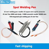 PL kostenloser versand Quick Plug punktschweißstift 73B stift 18650 LifePo4 Handheld Batterie Punktschweißgerät 25mm2 Kupfer Nase Silikondraht