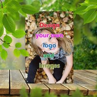 Custom Text Photo Logo Vintage Metal Sign, Easy Install Hook Decor for Restaurant Man Cave Indoor Outdoor