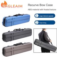 Takedown Recurve Bow Case Hard with Shoulder Strap, Recurve Bow Travel Case ABS Portable Archery Recurve Bow Hard Case with Arro