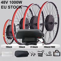 CSC Elektrofahrrad-Umbausatz mit 48V Batterie, 1000W Nabenmotor, Vorderrad, Hinterrad, 20 Zoll, 26 Zoll, 27,5 Zoll, 29 Zoll, 700C E-Bike-Kit