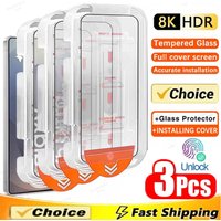 3Pcs Oleophobic Coating Dust Free Easy Installation Screen Protector for Samsung Galaxy S25 S24 S21 S22 S23 Ultra Plus Glass