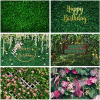 Green Leaves Backdrop Tropical Jungle Green Grass Nature Wedding Baby Shower Birthday Party Photography Background Photo Studio