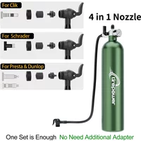 1.3L MTB Road Inflator Tyre Air bottle Tire Booster With Valve Gas Cylinder with Pressure Gauge For Bike Vacuum Tubeless Tire image 4